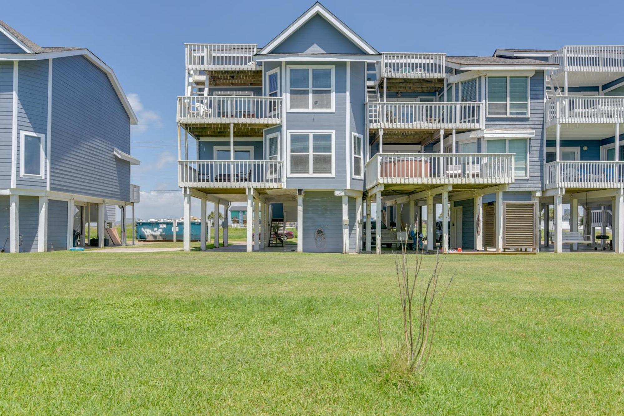 Galveston Townhome With Balconies Walk To Beach! Extérieur photo